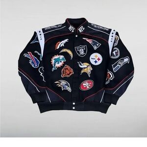 NFL Team Logo Black Jacket